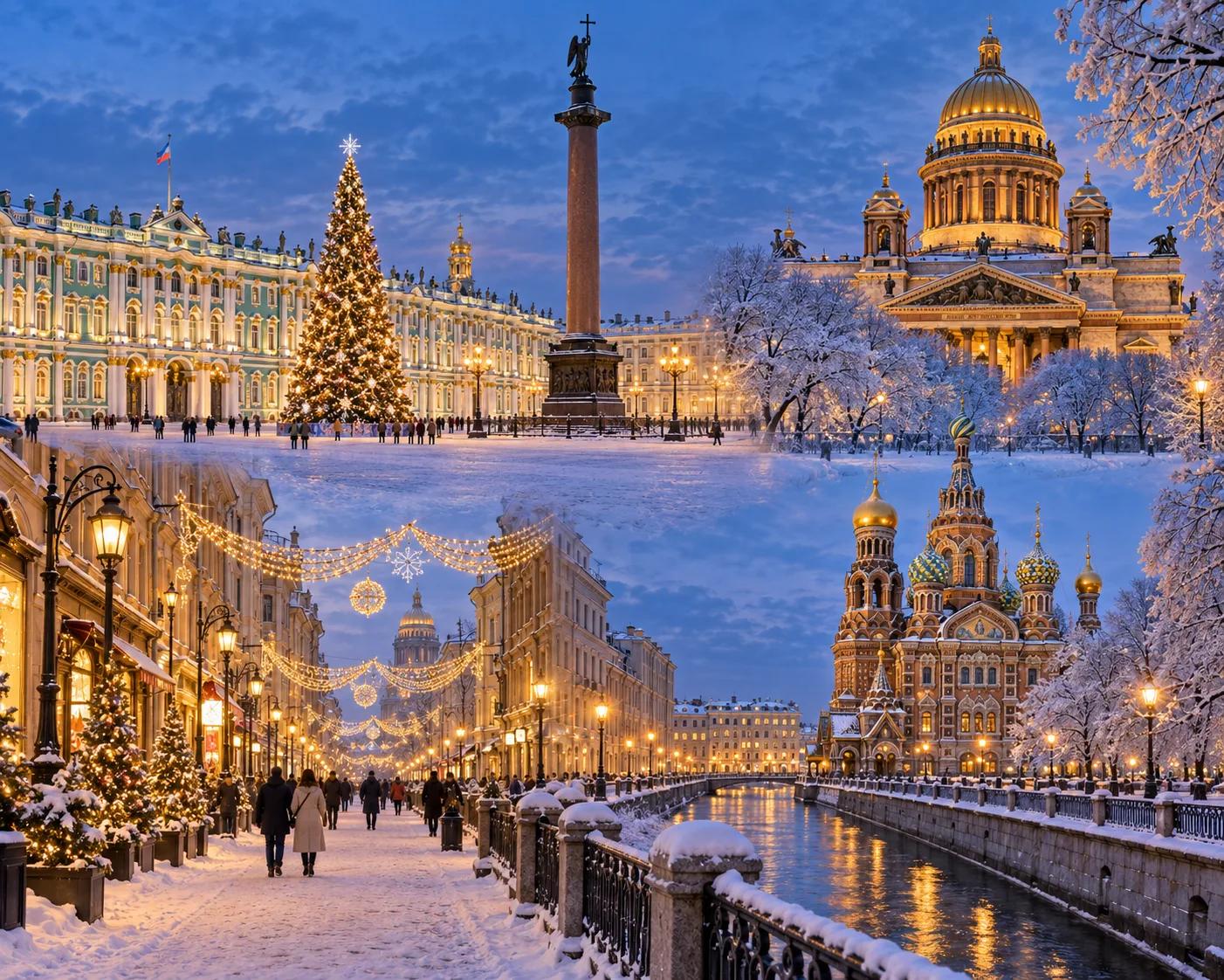 Новогодние огни Санкт-Петербурга 